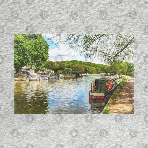 A Narrowboat Moored At Henley by IanWL